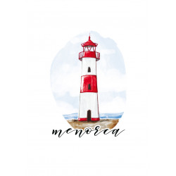 Llavero redondo Faro nube